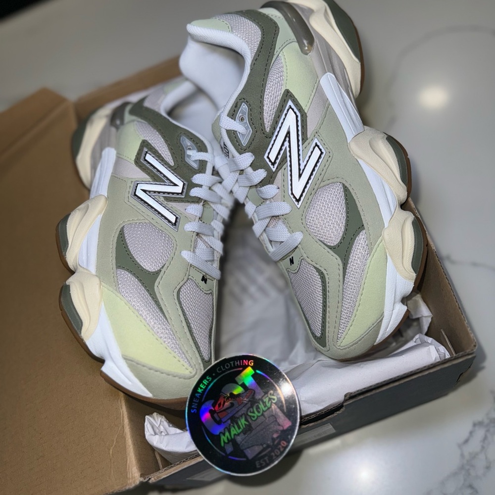 New Balance 9060 Olive Gum Womens Shoes